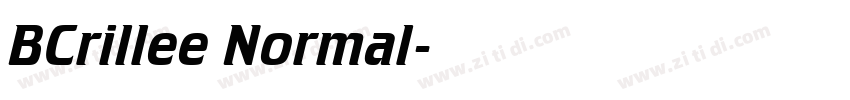 BCrillee Normal字体转换